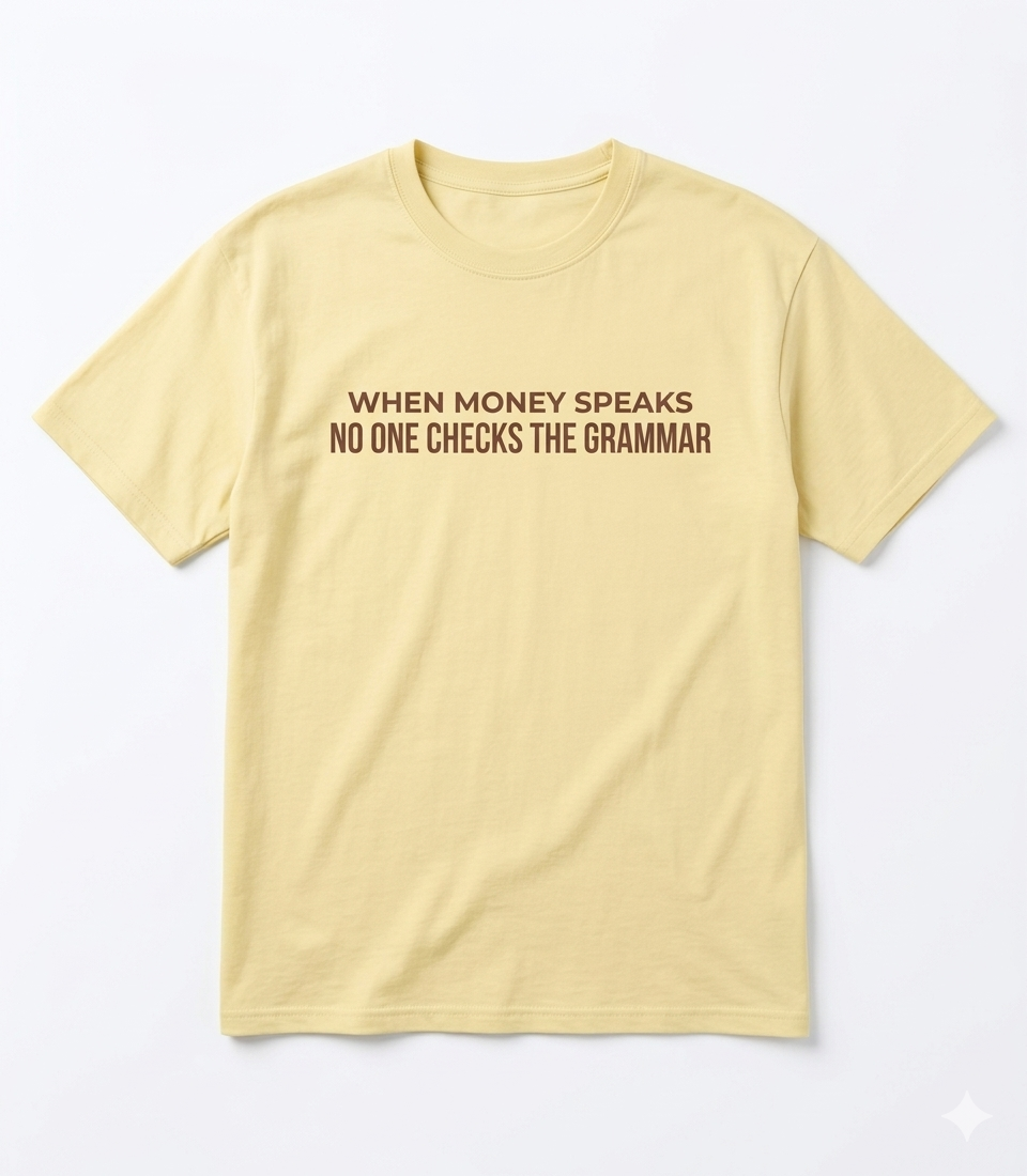 JACKED SOCIETY Money Talks - Unisex Oversized T-Shirt